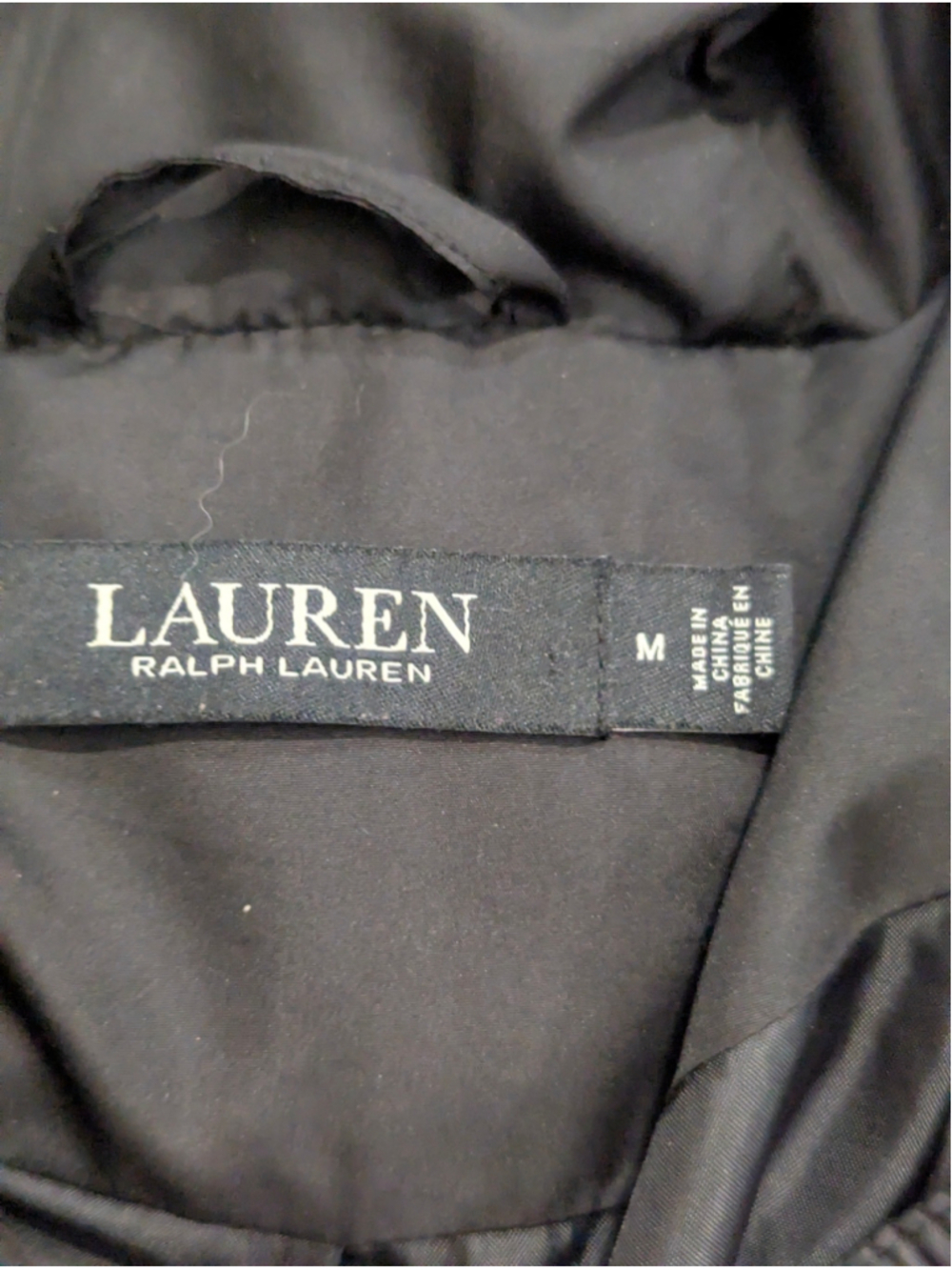 Lauren Ralph Lauren Black Puffer Jacket Size Medium - Picture 6 of 15